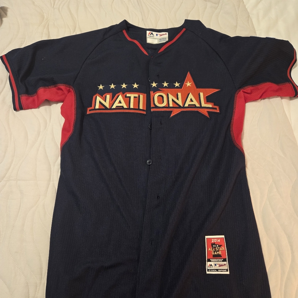 Majestic Navy and Red National Jersey